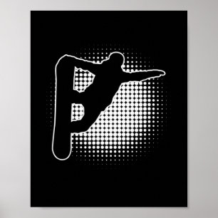 Men's Women's Snowboarding Snowboarder Poster