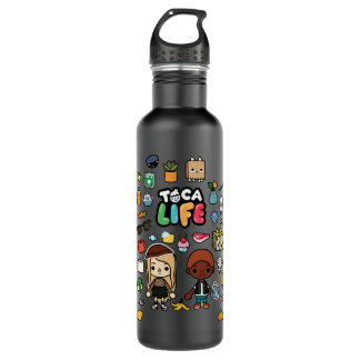 Mens Womens Toca App Development Boca Studio Funny 710 Ml Water Bottle