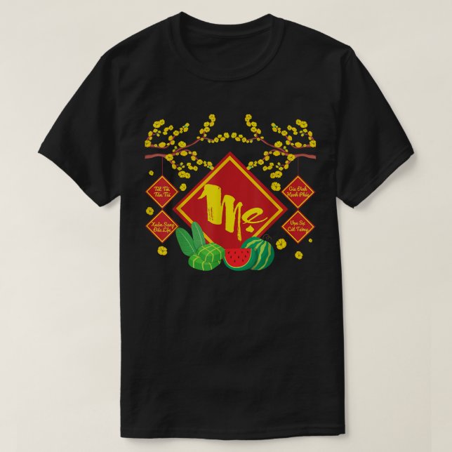 Mens Womens Vietnamese New Year Decoration 2022  M T-Shirt (Design Front)