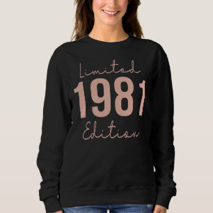 Mens Womens Vintage 1981 Born In 1981 Sweatshirt