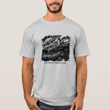 Men's Woodblock Logo T-Shirt - Gray