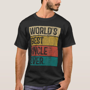 Mens World s Best Uncle Ever Vintage Dad Father s  T-Shirt