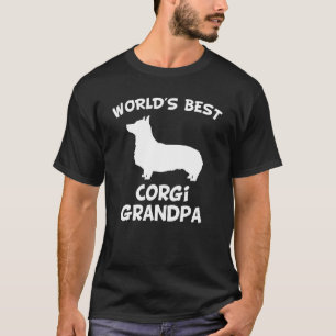 Mens Worlds Best Corgi Grandpa Dog Owner T-Shirt