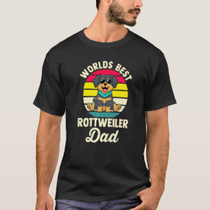Mens Worlds Best Rottweiler Dad Rottweiler Dad T-Shirt