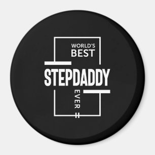Mens World's Best Stepdaddy Ever Gift Magnet