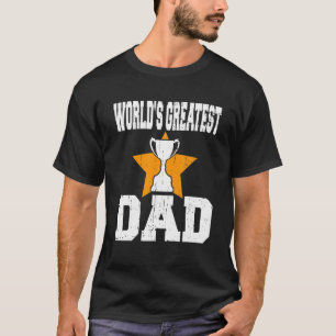 Mens World's Greatest Father, Trophy Father's Day T-Shirt