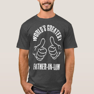 Mens World's Greatest FatherInLaw (DISTRESSED) T-Shirt