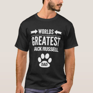 Mens Worlds Greatest Jack Russell Terrier Dad Paw  T-Shirt