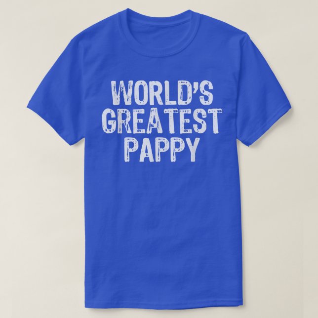 Mens World's Greatest Pappy Father's Day Gift Chri T-Shirt (Design Front)