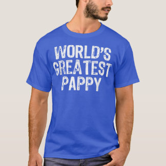 Mens World's Greatest Pappy Father's Day Gift Chri T-Shirt