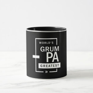Mens World's Grumpa Greatest Grandpa Gift Mug