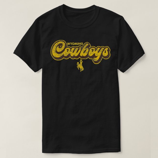 Mens Wyoming Cowboys Apparel Block Athletics  T-Shirt (Design Front)