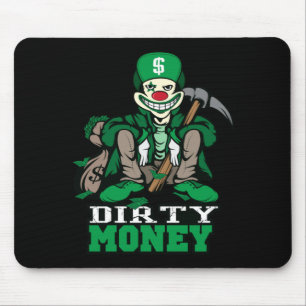 Mens Y Clown Money Mouse Pad