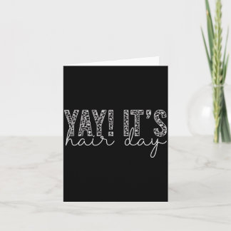 Mens Yay Hair Day Hairstylist Hair Stylist Card