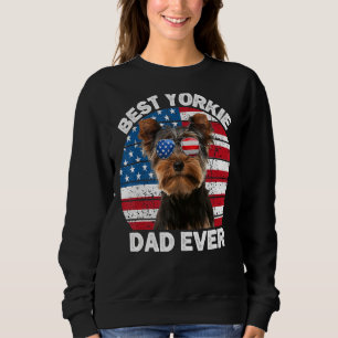 Mens Yorkie Dad For Men  Yorkshire Terrier  4th Of Sweatshirt