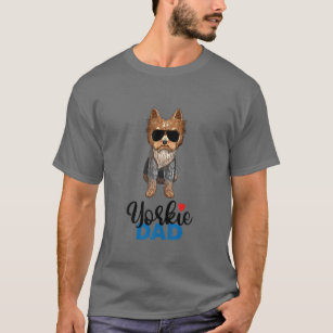 Mens Yorkshire Terrier Papa Yorkie Dad T-Shirt