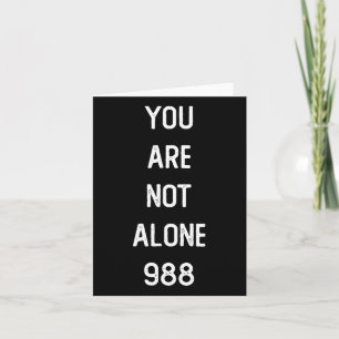 Mens You Are Not Alone 988 Card