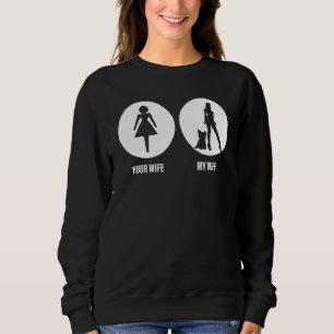 Mens Your Wife My Wife Yorkshire Terrier a Yorkie Sweatshirt