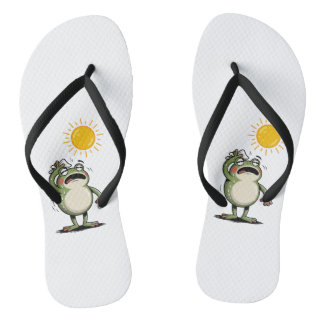 Men's Zen Frog Sunny Day Flip-Flops - Relaxed Thongs