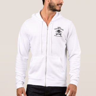 Men's zippered hooded sweatshirt black BSR logo