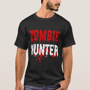 Mens Zombie Hunter Scary Halloween T-Shirt