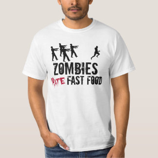 Men's Zombies Hate Fast Food T-Shirt