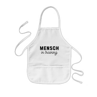 Mensch in Training Jewish Humour  Kids Apron