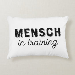 Mensch in Training Nursery Accent Pillow