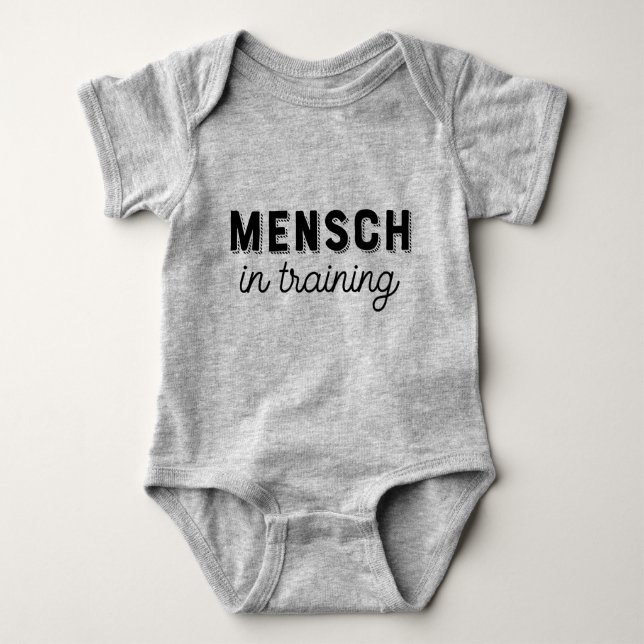 Mensch in Training T-Shirt Baby Bodysuit (Front)