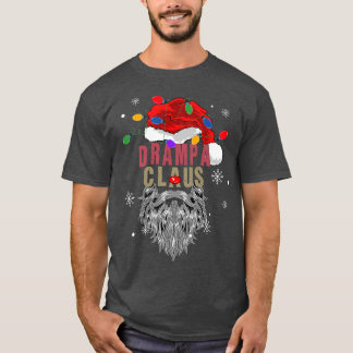 MensClaus Ugly Christmas Santa With Light Grandpa  T-Shirt