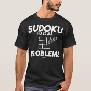 Mental arithmetic Sudoku guessing fun Nerd T-Shirt