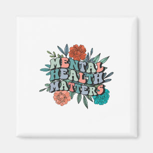 Mental Awareness Mental Health Problems Groovy Flo Magnet