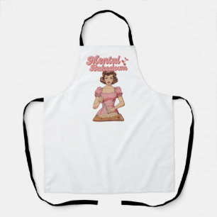 “Mental Bakedown” Funny Girly Retro Housewife Apron