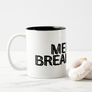 Mental Breakdown Minimalist  Two-Tone Coffee Mug