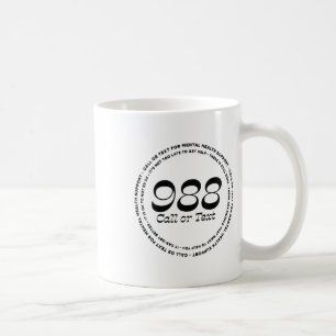 Mental Health 988 Suicide Prevention Coffee Mug
