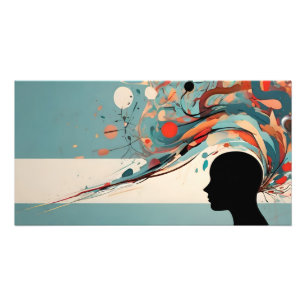 Mental health abstract art photo print