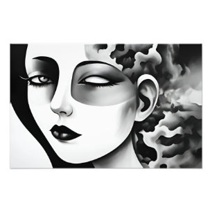 Mental health abstract art photo print