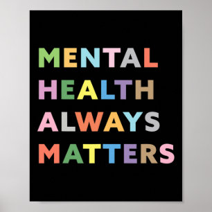 Mental Health Always Problems Therapy Counseling A Poster