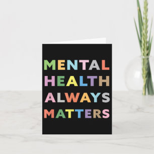 Mental Health Always S Awareness Therapy Therapist Card