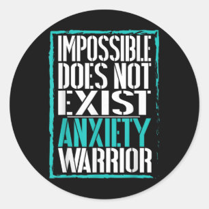Mental Health And Anxiety Awareness Classic Round Sticker
