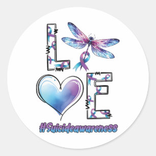 Mental Health And Suicide Awareness 1 Classic Round Sticker