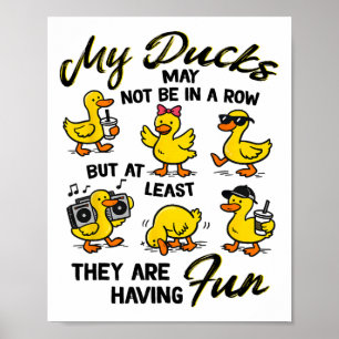 Mental Health Anxiety Duck My Ducks May Not Be In Poster