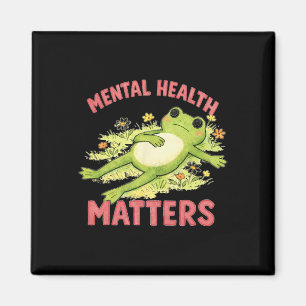 Mental Health Anxiety Frog Depression Adhd Therapi Magnet