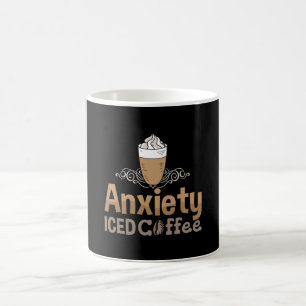 Mental Health Anxiety Iced Coffee Anxie Awareness Mug