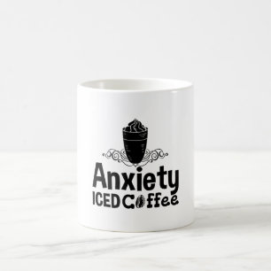 Mental Health Anxiety Iced Coffee Awareness Anxie Mug