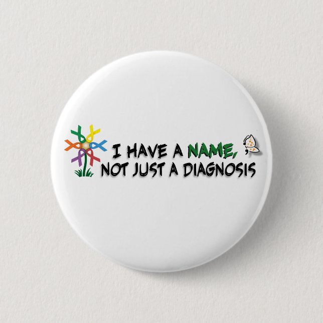 Mental Health Awareness 6 Cm Round Badge (Front)