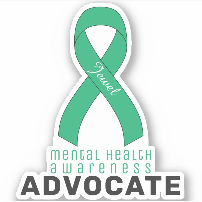 Mental Health Awareness Advocate Vinyl Sticker (Front)
