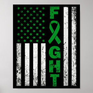 Mental Health Awareness American Flag Poster