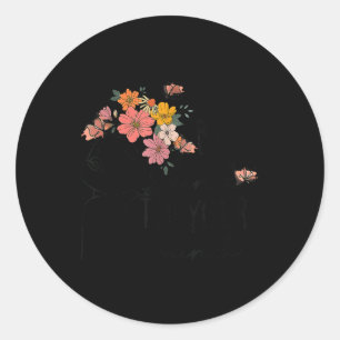 Mental Health Awareness Be Kind To Your Mind Self Classic Round Sticker