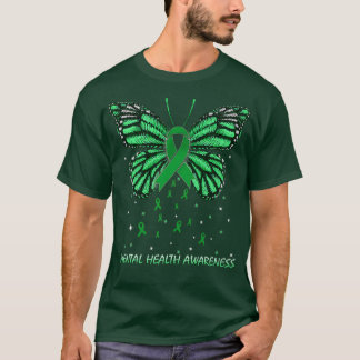 Mental Health Awareness Butterfly3334  T-Shirt
